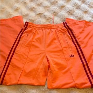 NWOT adidas Originals Adicolor Firebird oversized track pant in orange XS